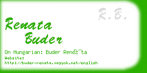 renata buder business card